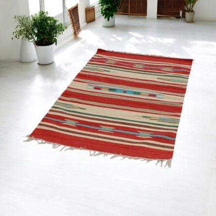 Indyjski dywan Kilim 90x150 cienki dywan bawełniany