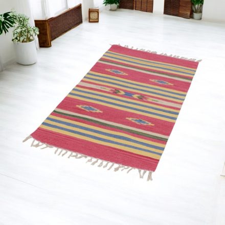 Indyjski dywan Kilim 70x140 nowoczesny dywan kilim bawełniany