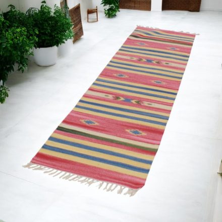 Indyjski Kilim chodnik 60x240 nowoczesny dywan kilim
