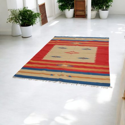 Indyjski dywan Kilim 170x240 nowoczesny dywan kilim bawełniany
