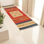 Indyjski Kilim chodnik 60x200 nowoczesny dywan kilim