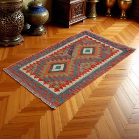   Dywan kilim Chobi 83x131 – ręcznie tkany z wełny w Afganistanie