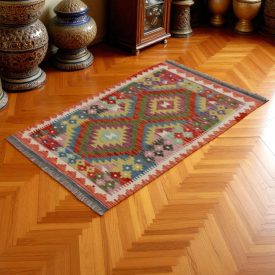 Kilim tkany ręcznie Chobi 81x126 dywan kilim wełniany