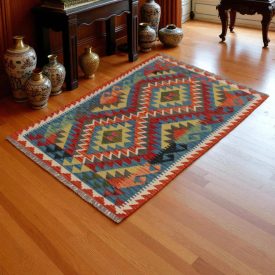 Kilim tkany ręcznie Chobi 86x129 dywan kilim wełniany