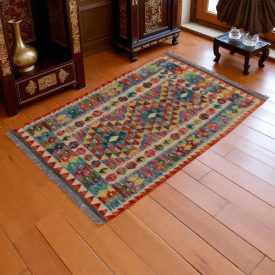 Kilim tkany ręcznie Chobi 87x129 dywan kilim wełniany
