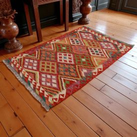   Dywan kilim Chobi 159x106 – ręcznie tkany z wełny w Afganistanie