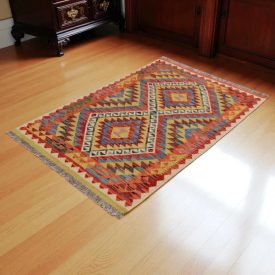   Dywan kilim Chobi 152x102 – ręcznie tkany z wełny w Afganistanie