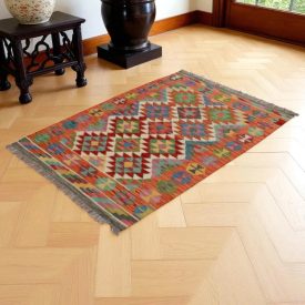   Dywan kilim Chobi 148x103 – ręcznie tkany z wełny w Afganistanie