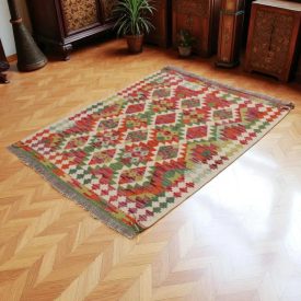 Kilim tkany ręcznie Chobi 144x110 dywan kilim wełniany