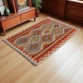 Kilim ręcznie tkany Chobi 145x103 dywan kilim wełniany