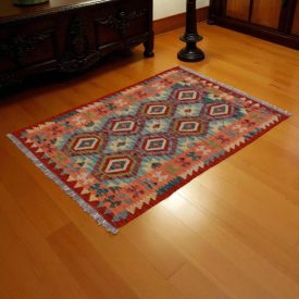   Dywan kilim Chobi 146x101 – ręcznie tkany z wełny w Afganistanie