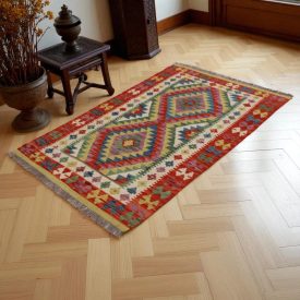   Dywan kilim Chobi 166x101 – ręcznie tkany z wełny w Afganistanie