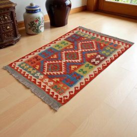   Dywan kilim Chobi 148x100 – ręcznie tkany z wełny w Afganistanie