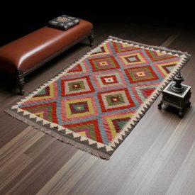 Kilim tkany ręcznie Chobi 156x102 dywan kilim wełniany