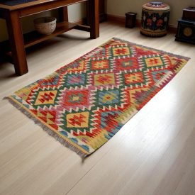 Kilim ręcznie tkany Chobi 161x102 dywan kilim wełniany