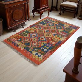 Kilim ręcznie tkany Chobi 148x101 dywan kilim wełniany