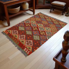 Kilim ręcznie tkany Chobi 154x103 dywan kilim wełniany