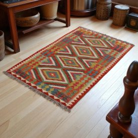   Dywan kilim Chobi 148x99 – ręcznie tkany z wełny w Afganistanie