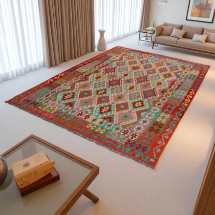 Dywan Kilim wełniany Chobi 203x291 Kilim ręcznie tkany