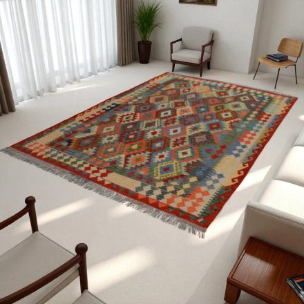 Dywan Kilim wełniany Chobi 205x295 Kilim ręcznie tkany