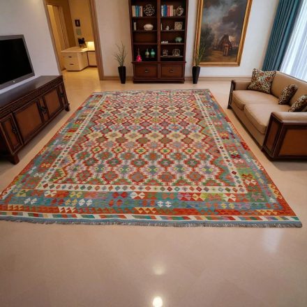 Dywan kilim Chobi 301x484 – ręcznie tkany z wełny w Afganistanie