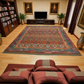  Dywan kilim Chobi 300x394 – ręcznie tkany z wełny w Afganistanie