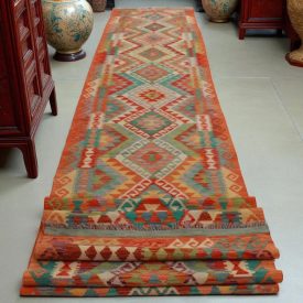   Kilim chodniki Chobi 105x686 bardzo długi kilim ręcznie tkany