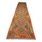 Wyjątkowo długi chodnik kilim Chobi 105x686 – ręcznie tkany