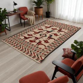 Dywan Kilim tradycyjny Adarskan 133x199 dywan na ścianę