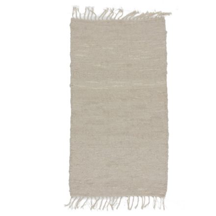 Dywan szmaciany 133x76 beżowy bawełniany dywan szmaciany