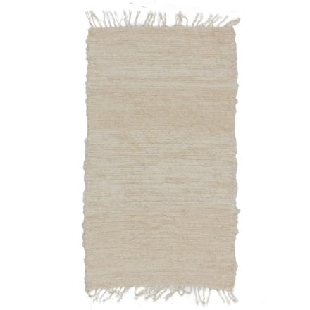 Dywan szmaciany 135x76 beżowy bawełniany dywan szmaciany