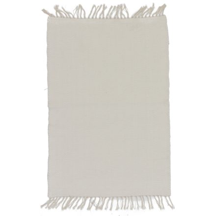 Dywan szmaciany 99x70 biały bawełniany dywan szmaciany