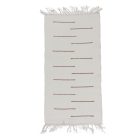 Dywan szmaciany 70x129 beżowy szmaciany dywan bawełniany