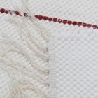 Dywan szmaciany 70x129 beżowy szmaciany dywan bawełniany