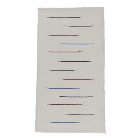 Dywan szmaciany 77x125 beżowy szmaciany dywan bawełniany