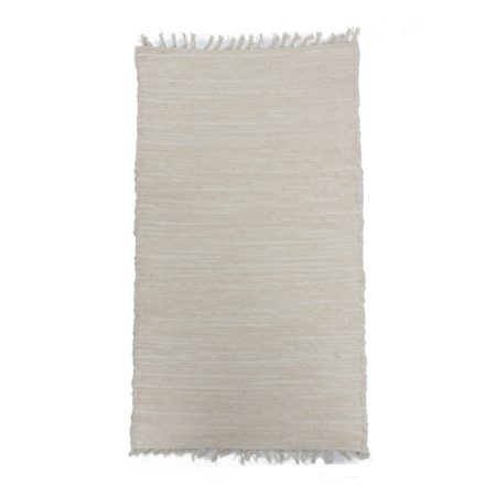 Dywan szmaciany 69x122 beżowy szmaciany dywan bawełniany