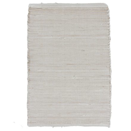 Dywan szmaciany 60x87 beżowy szmaciany dywan bawełniany