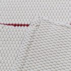 Dywan szmaciany 128x70 biały bawełniany dywan szmaciany