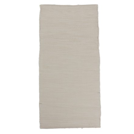 Dywan szmaciany 121x60 beżowy bawełniany dywan szmaciany