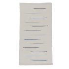 Dywan szmaciany 68x129 biały szmaciany dywan bawełniany