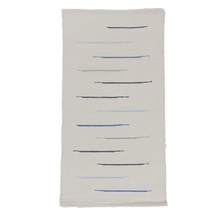 Dywan szmaciany 68x129 biały szmaciany dywan bawełniany