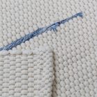 Dywan szmaciany 70x134 biały szmaciany dywan bawełniany