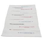 Dywan szmaciany 130x69 biały bawełniany dywan szmaciany