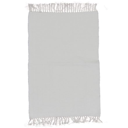 Dywan szmaciany 94x67 biały bawełniany dywan szmaciany