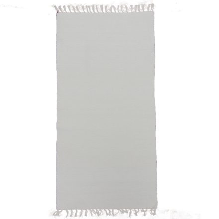 Dywan szmaciany 133x68 biały bawełniany dywan szmaciany