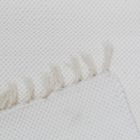 Dywan szmaciany 133x68 biały bawełniany dywan szmaciany