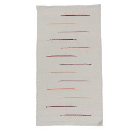 Dywan szmaciany 70x129 biały szmaciany dywan bawełniany