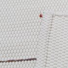 Dywan szmaciany 70x138 biały szmaciany dywan bawełniany