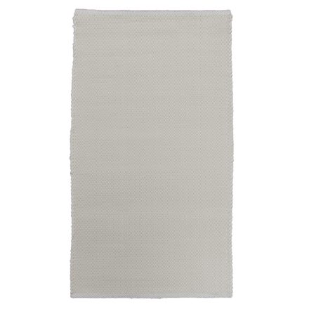 Dywan szmaciany 121x70 biały bawełniany dywan szmaciany