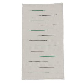 Dywan szmaciany 70x127 biały szmaciany dywan bawełniany